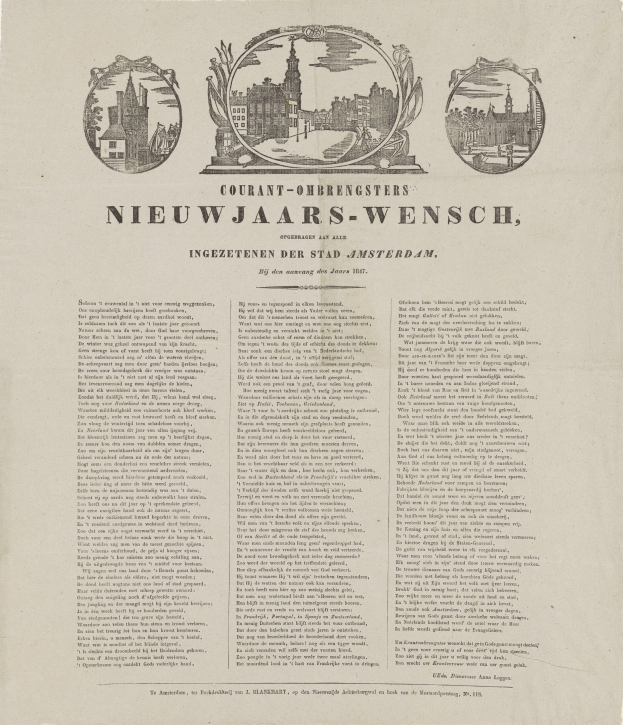 Alte Zeitung mit historischem Stadtfoto, Text und Bildern