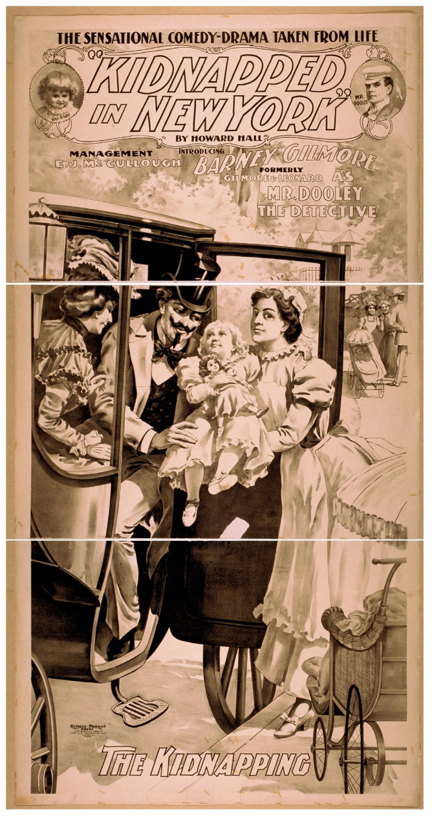 Plakat für den Film "Entführt in New York" zeigt eine Gruppe besorgter Menschen in einem Fahrzeug, mit dem Titel über der Oberseite und einem ernsten, ged├Ąmpften Farbschema.