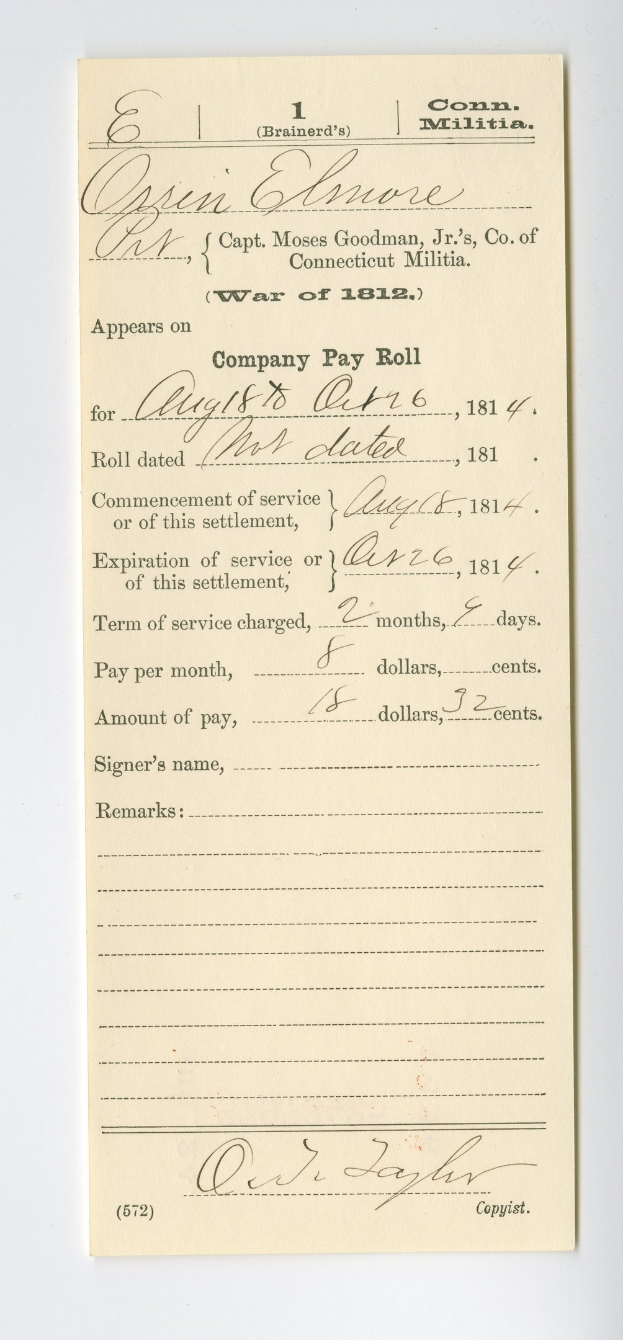 Handschriftliche Unternehmenslohninformation auf einem weißen Blatt Papier.